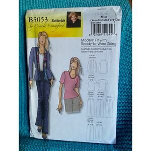 Butterick Sewing pattern 5053 top Women's pullover sz xs-XL